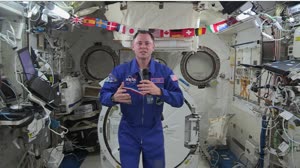 Astronaut Nick Hague speaks with the Space Symposium